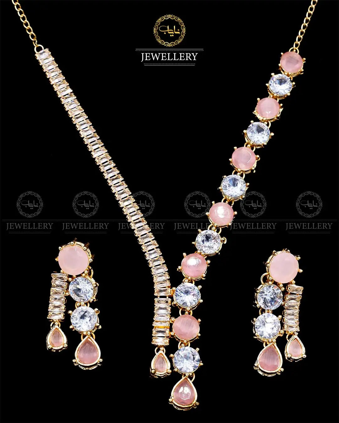 Zarcon Necklace set NJ-1808-G Nayab Jewellery