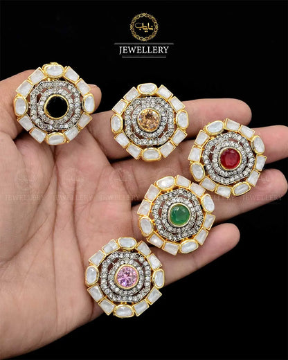 Zarcon Seep Earrings  NJ-1886 Nayab Jewellery