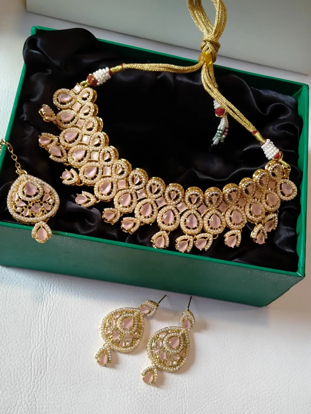 Zirconia Collar set-2245 Nayab Jewellery