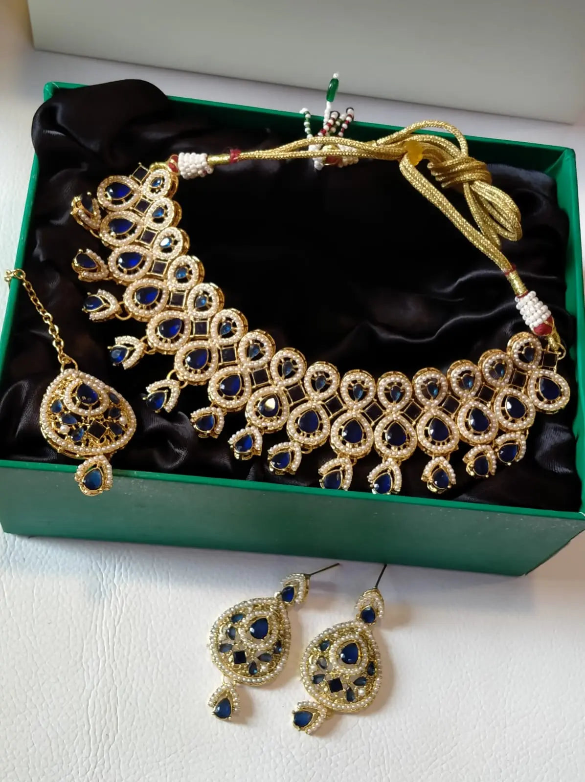 Zirconia Collar set-2245 Nayab Jewellery