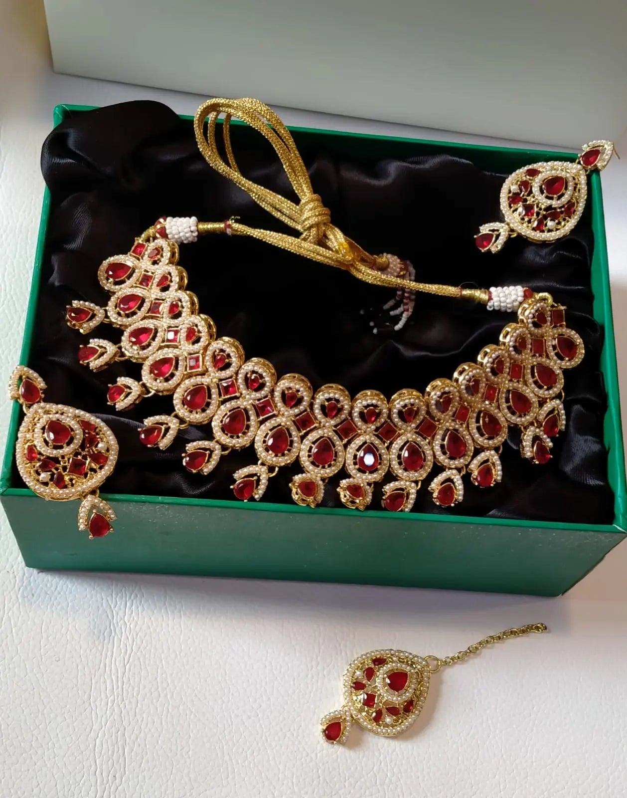 Zirconia Collar set-2245 Nayab Jewellery