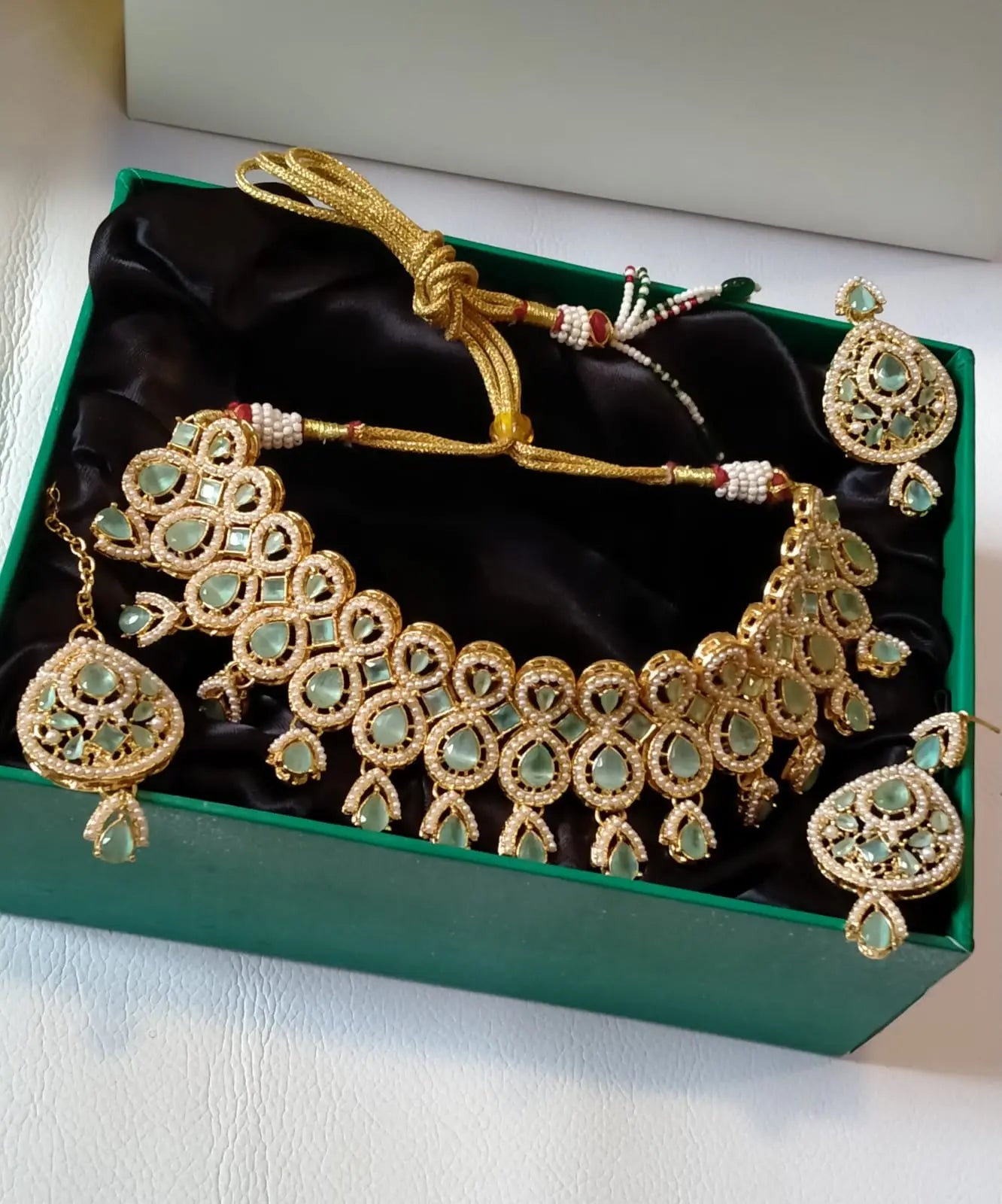 Zirconia Collar set-2245 Nayab Jewellery