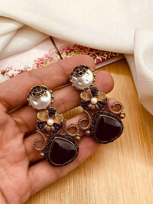 Turkish Dimond Cutt Earrings E-3057