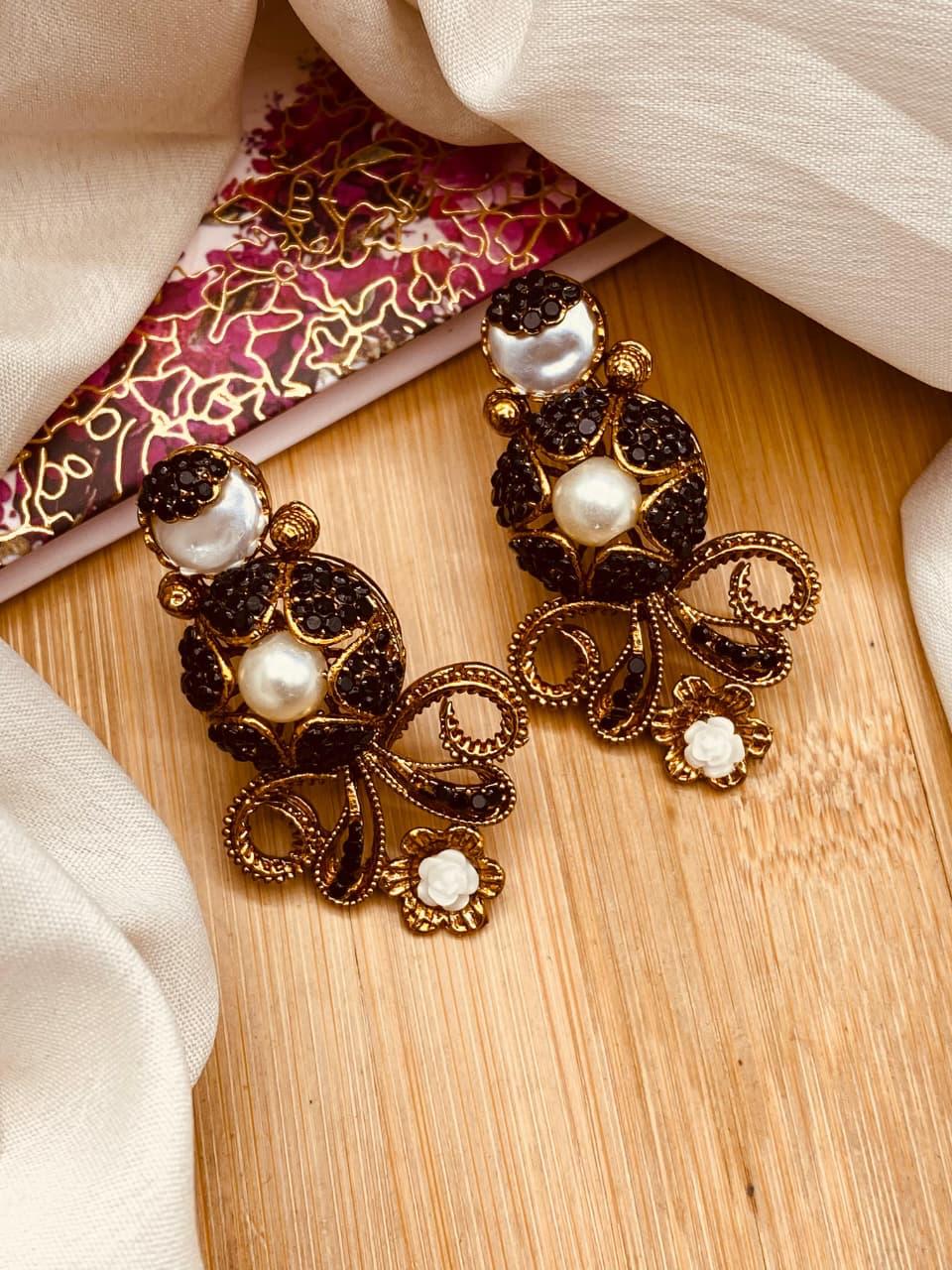 Turkish Mother Pearl Earrings E-3056