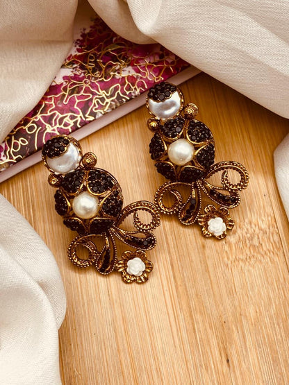 Turkish Mother Pearl Earrings E-3056