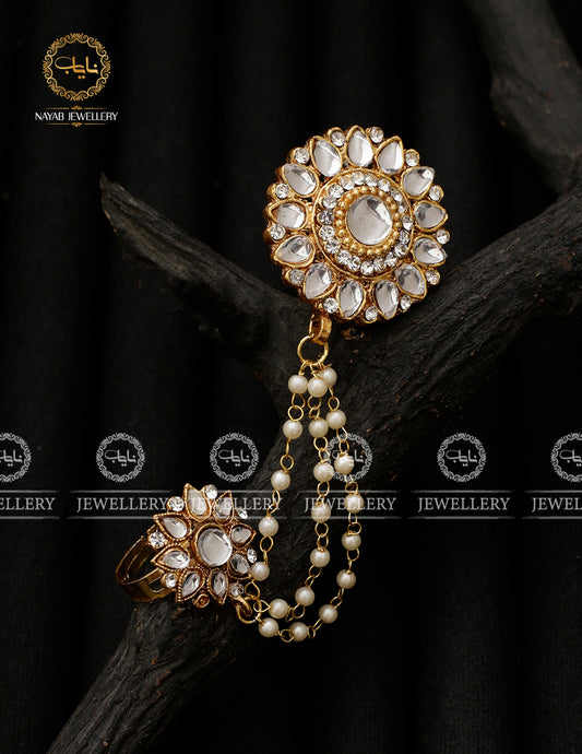 Kundan Double Ring R-4020