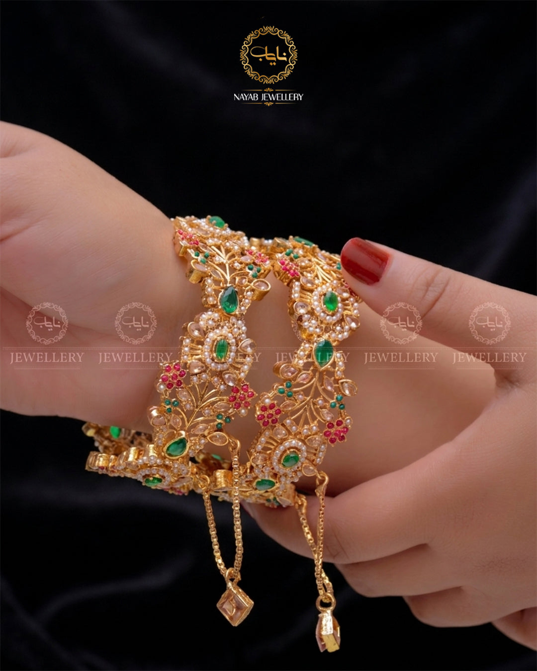 Noratan Openable Bangles (Pair) NJ-1629