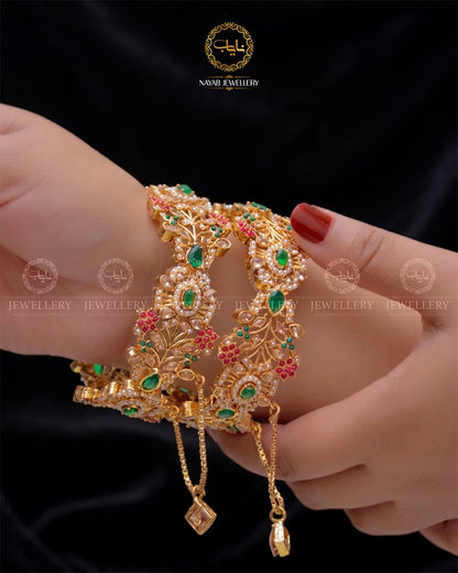 Noratan Openable Bangles (Pair) NJ-1629