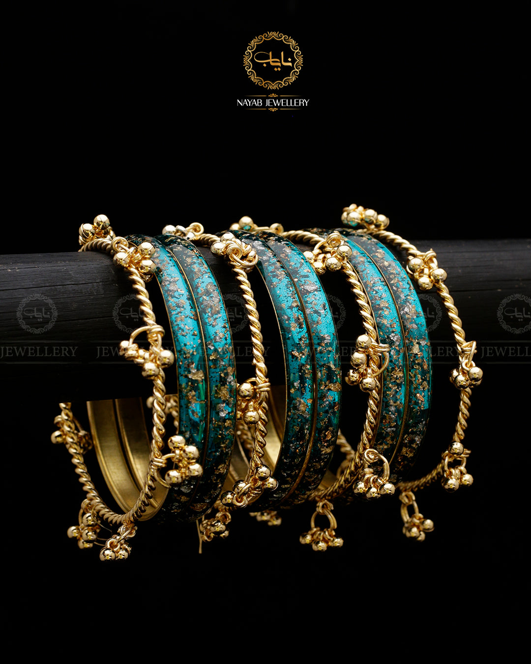 Viral Kashmiri Resin 10 pcs Bangles set BL-5062