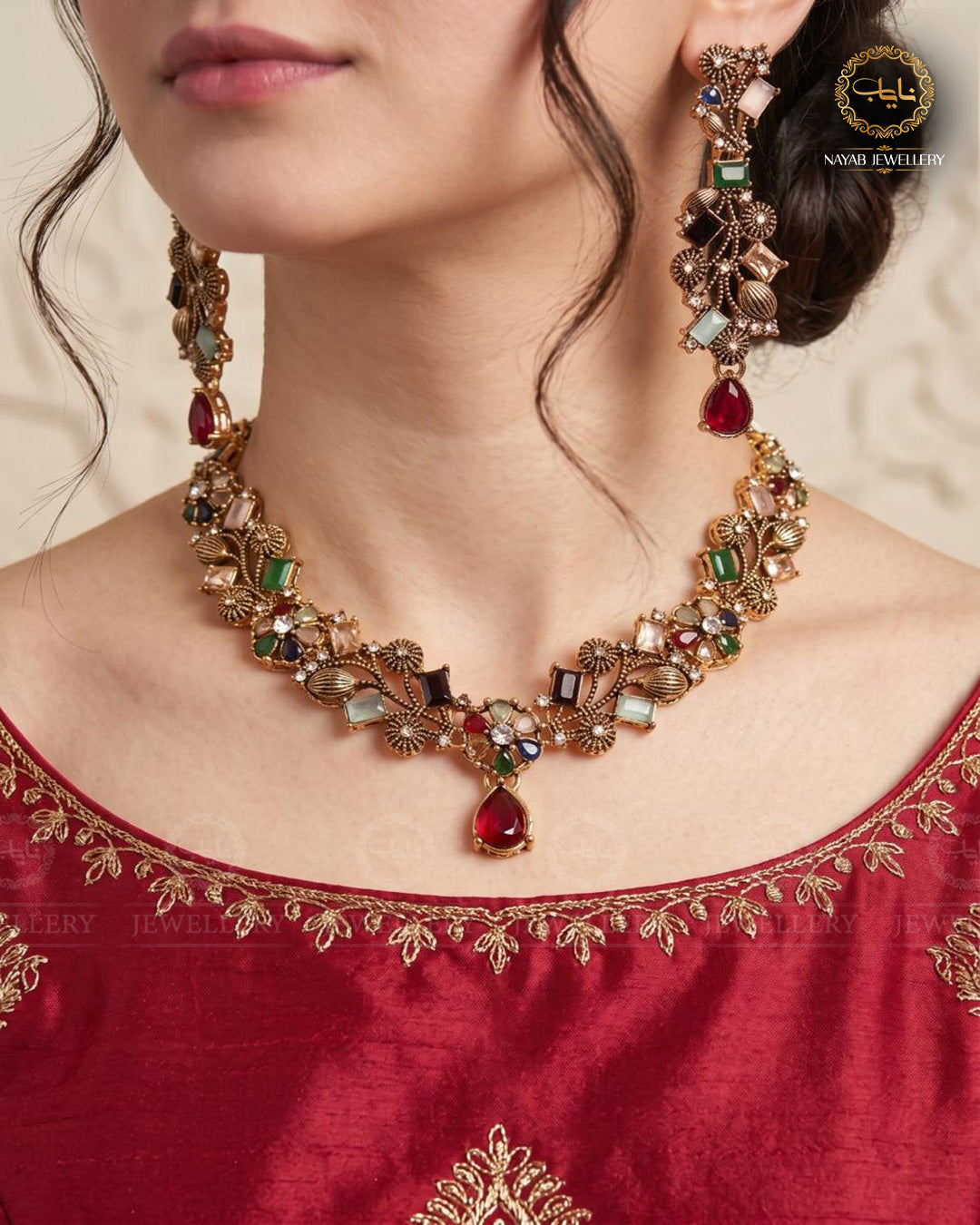 Turkish Necklace Set NJ-1528-G