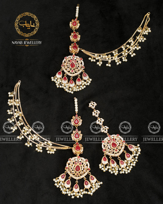 Zirconia Earrings Tika set  E-3034