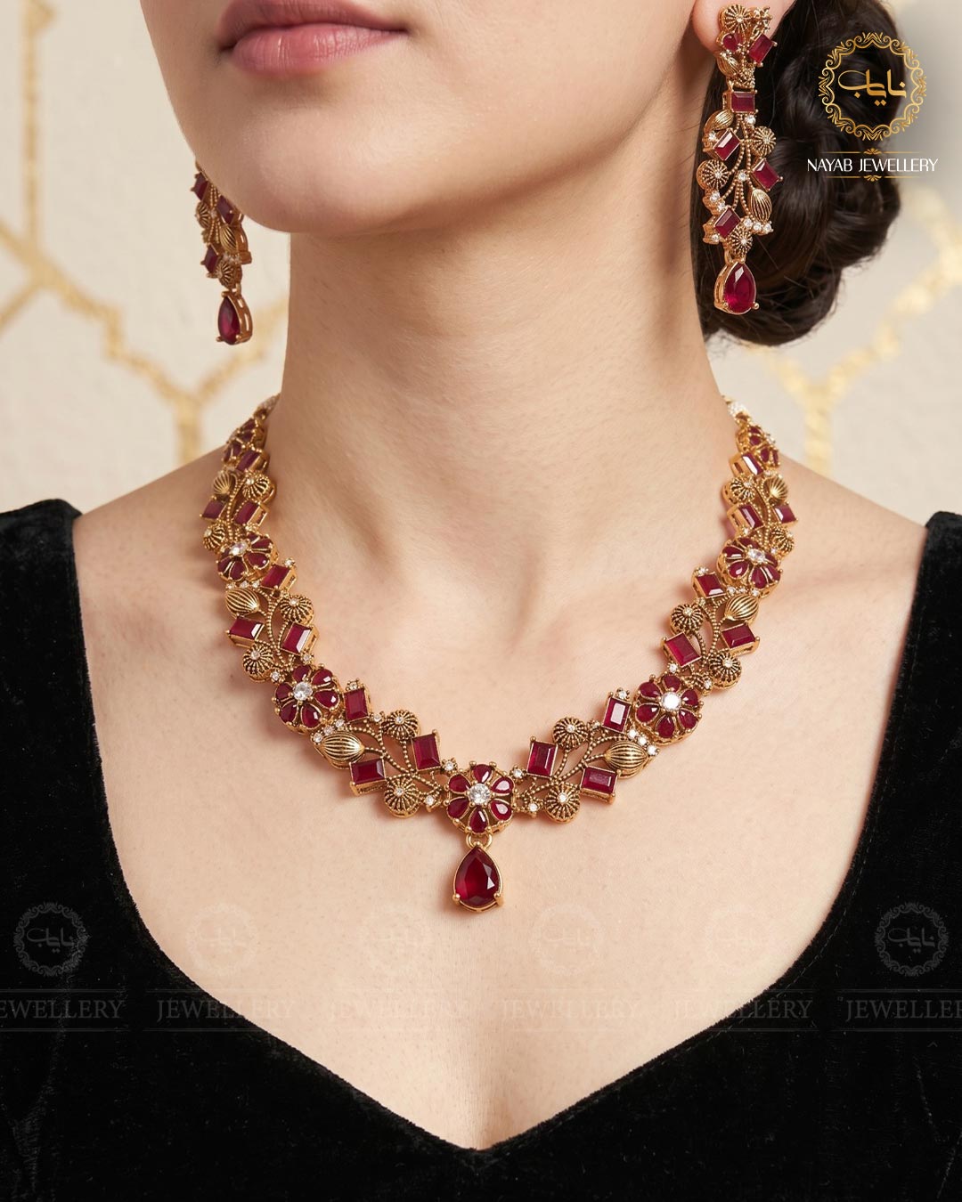 Turkish Necklace Set NJ-1528-G
