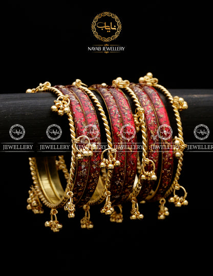 Viral Kashmiri Resin 10 pcs Bangles set BL-5062