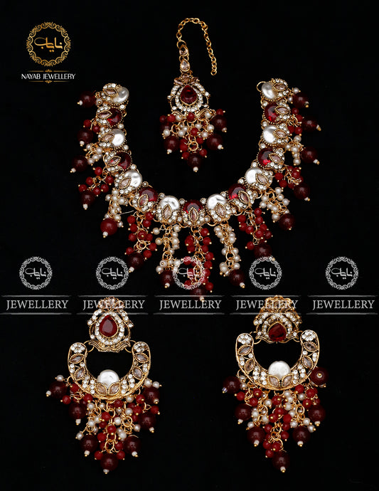 Turkish Mother Pearl Necklace N-1041