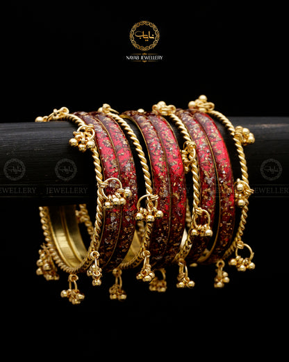Viral Kashmiri Resin 10 pcs Bangles set BL-5062