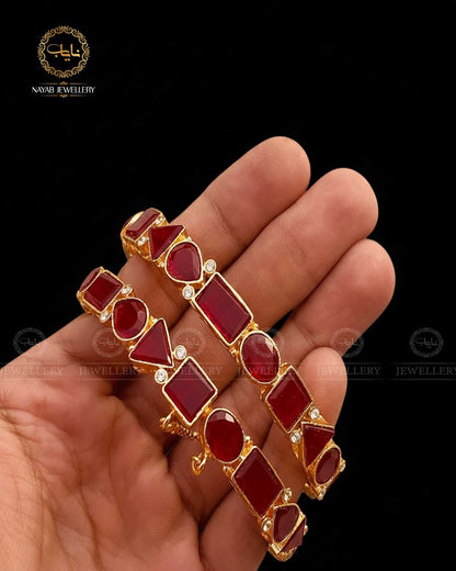 Egyptian openable Bangles (pair) BL-5039