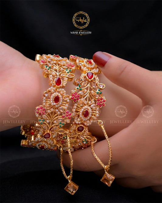 Noratan Openable Bangles (Pair) NJ-1629