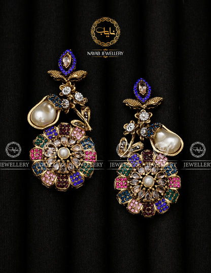 Turkish Flower Earrings-2943