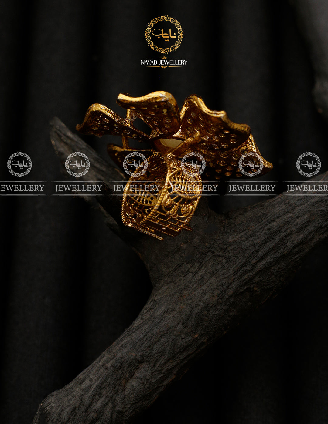 Rose Flower Turkish Adjustable Ring-2938