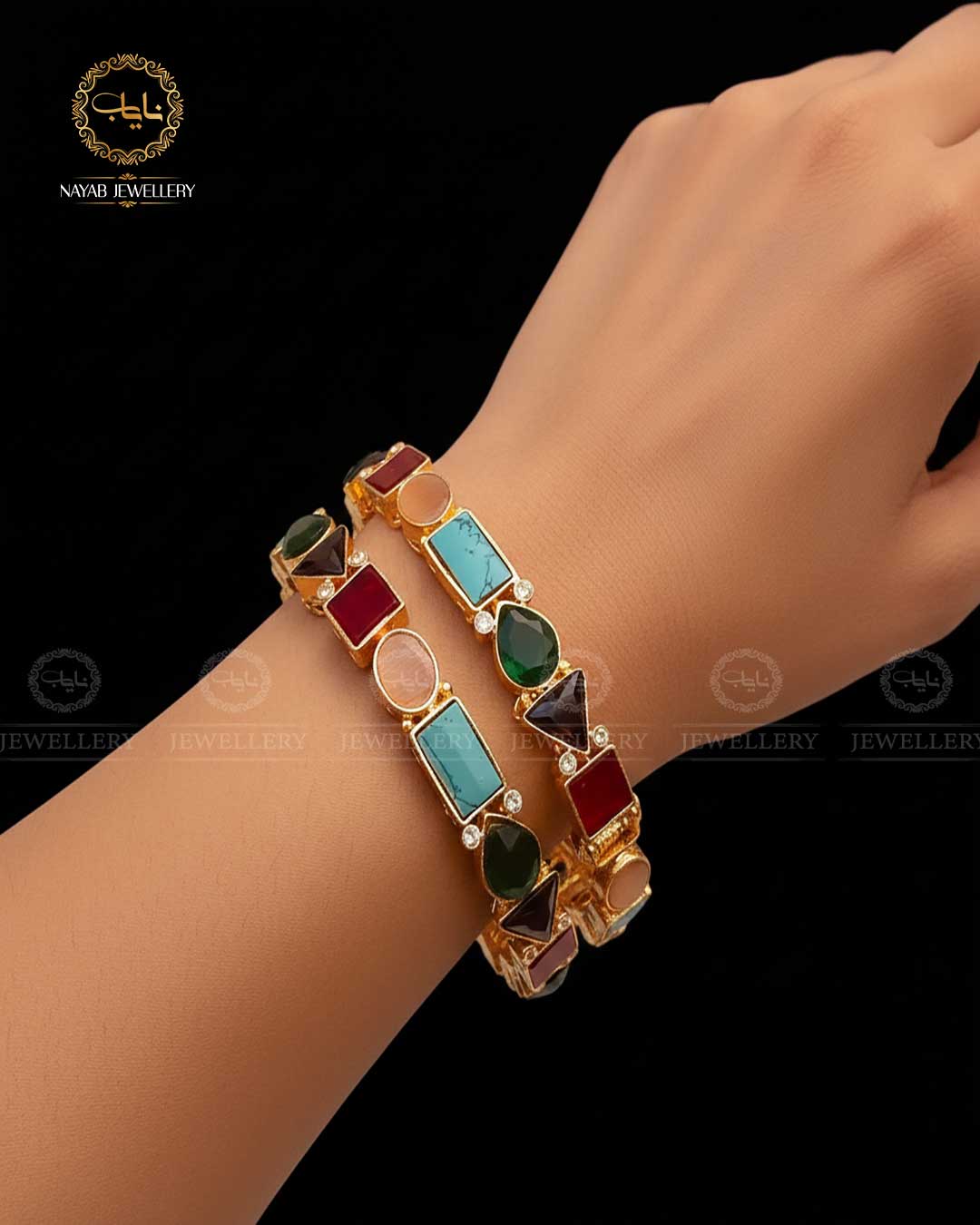 Egyptian openable Bangles (pair) BL-5039