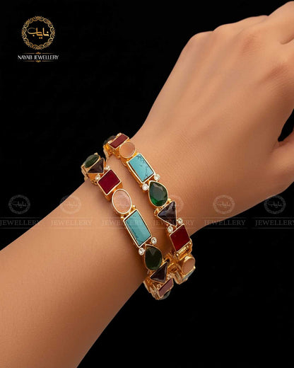 Egyptian openable Bangles (pair) BL-5039