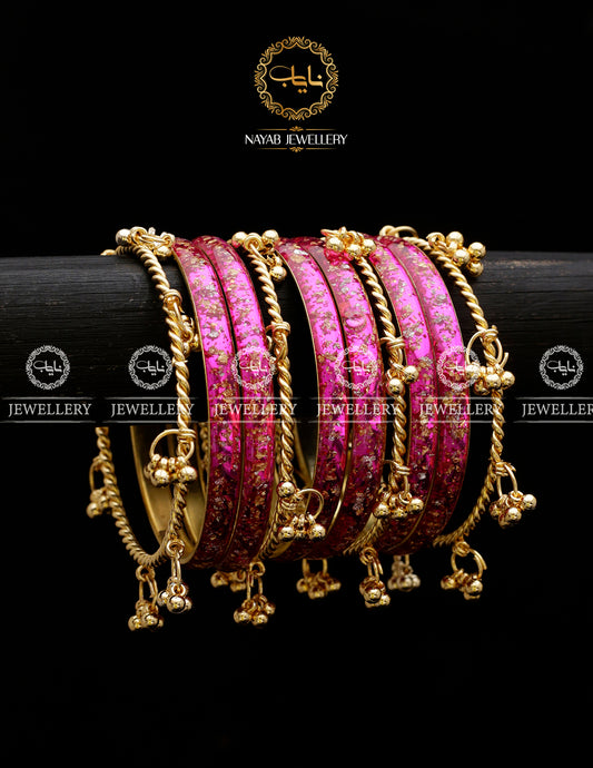 Viral Kashmiri Resin 10 pcs Bangles set BL-5062