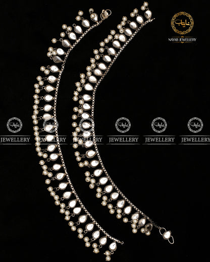 Kundan Anklet pazaib ( pair)-2500