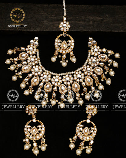 Uncut Kundan Necklace set N-1028