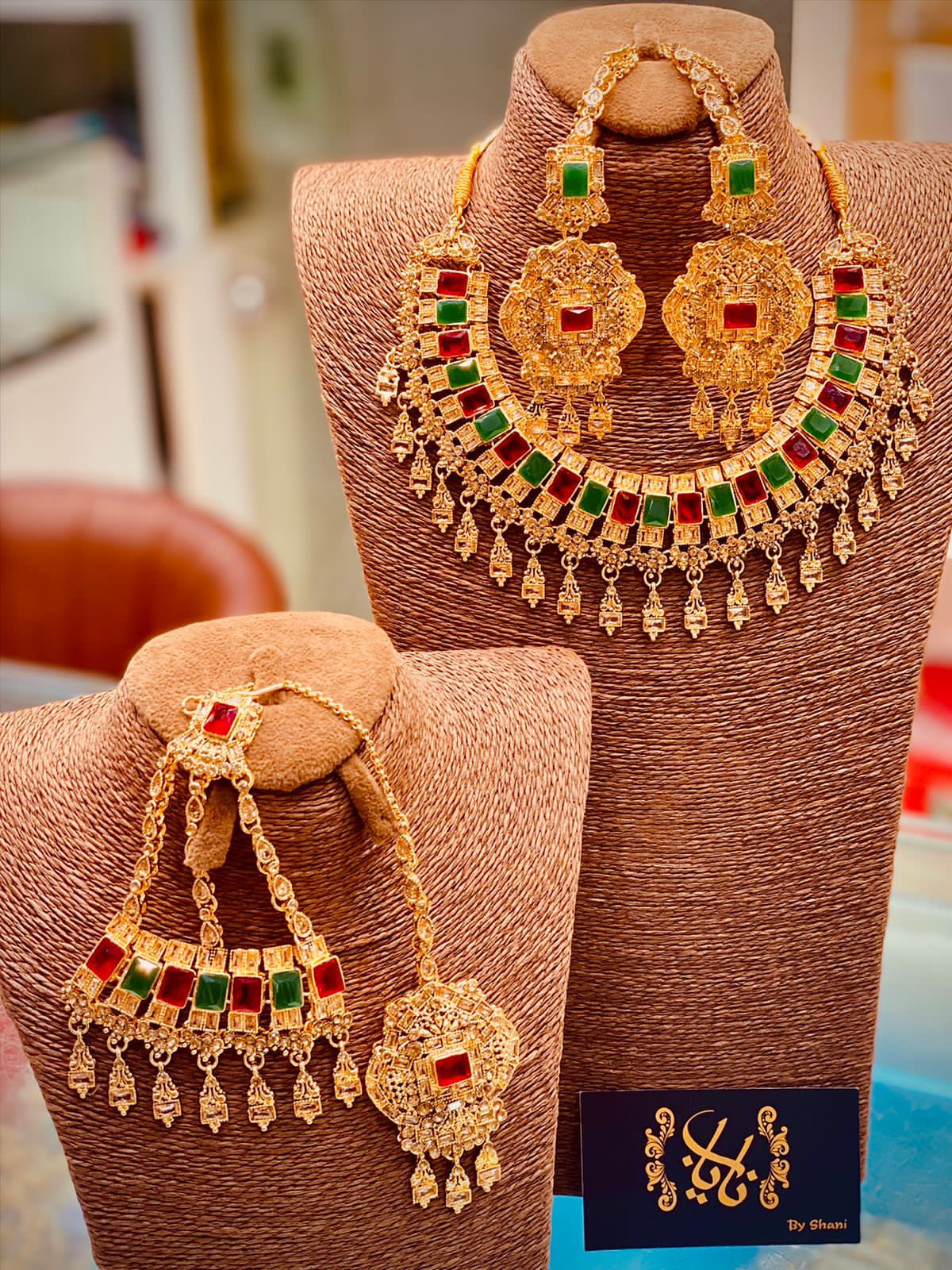 Gold plated Zarcon Bridal Necklace set