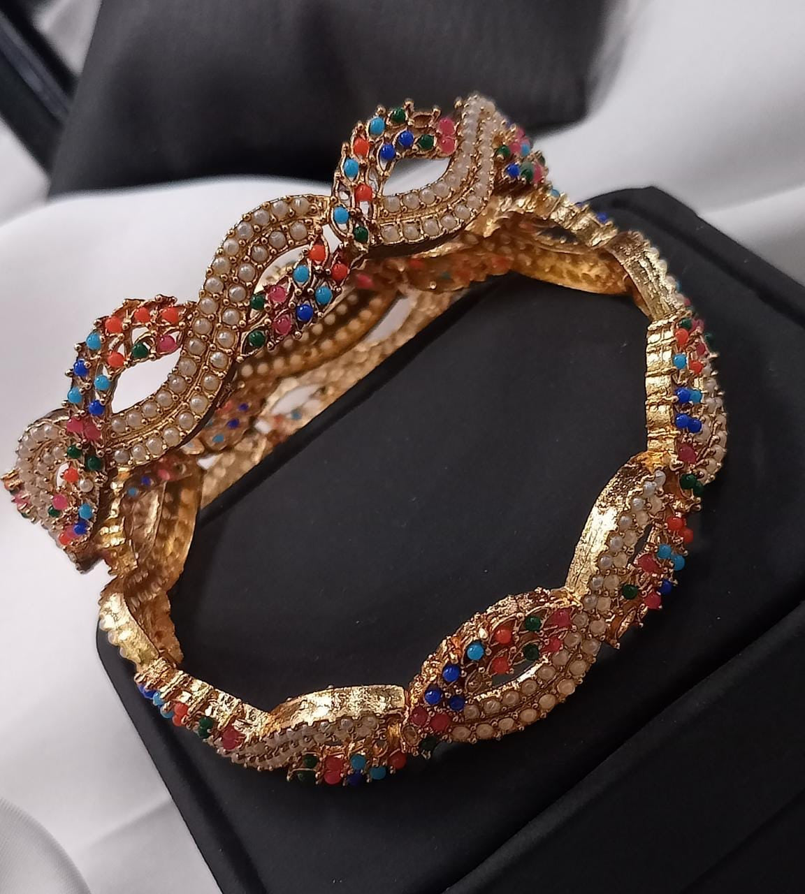 Unique Nauratan Bangles by Nayab Jewellery