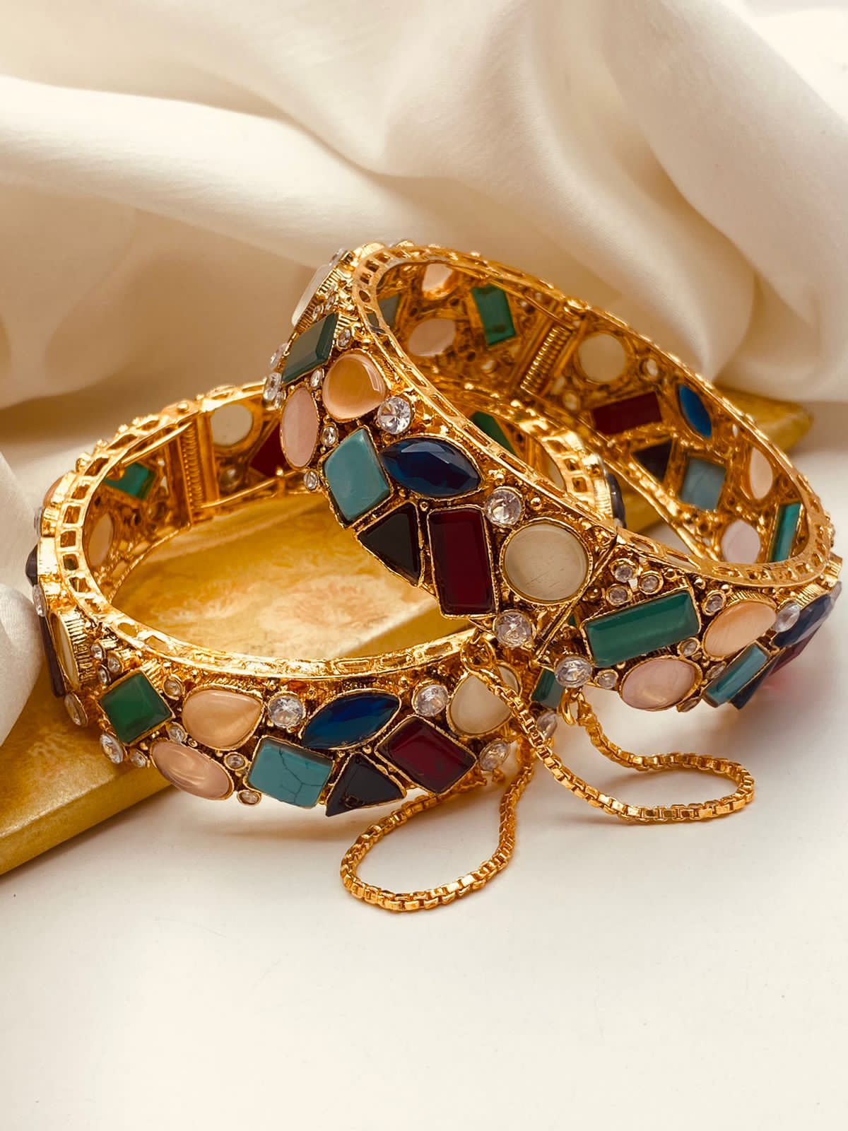 Multi  Color Beautiful Bangles set By Nayab Jewellery